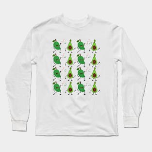 Avocado Pattern Long Sleeve T-Shirt